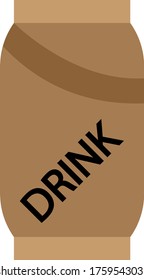 Drinking Pop Vector Color Icon Design, Addiction and bad habits symbols on white background,  obsession with alcohol, Addicted to soft drinks concept, 