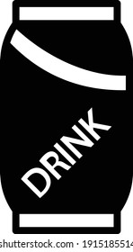 Drinking Pop Vector Icon Design, Addiction and bad habits symbols on white background,  obsession with alcohol, Addicted to soft drinks concept,