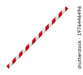 drinking straw icon with stripes