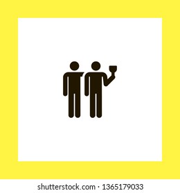 drinking vector icon. flat design