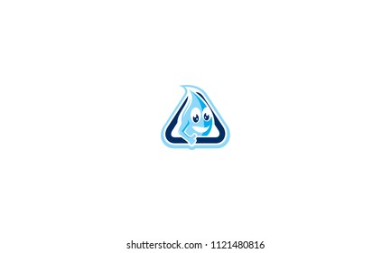 drinking water company logo vector icon