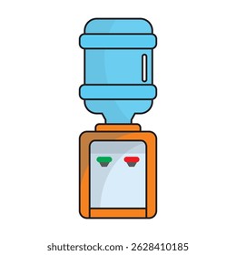 
drinking water dispenser vector illustration
