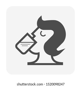 Drinking water and water drop and healthy vector icon set design.
