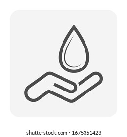 Diseño de un conjunto de iconos vectoriales saludables y agua potable.