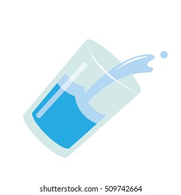 Agua potable en vectores de vidrio