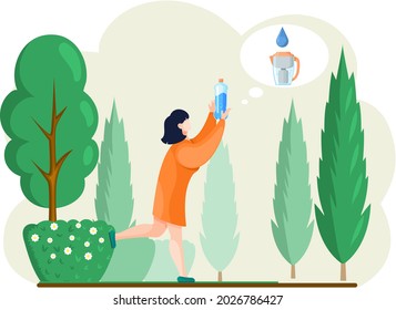 Drinking water in plastic bottles, buy home mechanical cleaning water filter, clean water is key to health and longevity. Household filter for drinking water purification, safe drink for human health