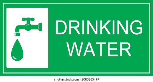 Drinking Water sign vector design 