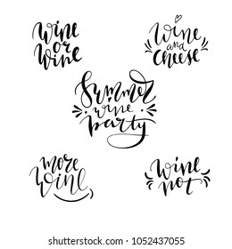 drinking wine hand written