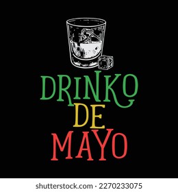 Drinko De Mayo funny t-shirt design