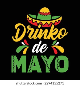 Drinko De Mayo Shirt, Drinko De Mayo Svg, Mothers Day Svg, Fiesta Squad Svg, Cinco de Mayo Shirt, Fiesta shirt cut files, Sombrero SVG, Fiesta