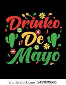 Drinko De Mayo T Shirt Design