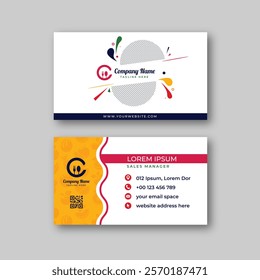 Drinks and Beverage food business card design template