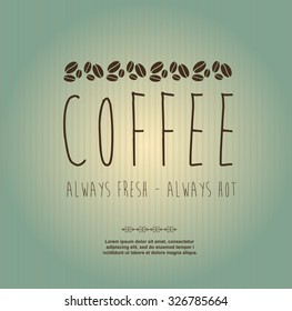 Drinks and beverages concepts, Coffee icon, editable vector design
