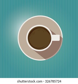 Drinks and beverages concepts, Coffee icon, editable vector design