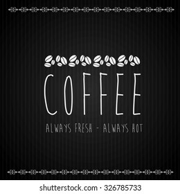 Drinks and beverages concepts, Coffee icon, editable vector design