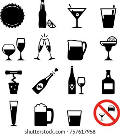 Drinks and beverages icons