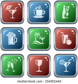 Drinks button set
