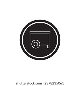 drinks cart icon vector template illustration logo design