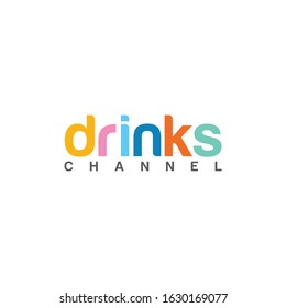 Drinks Channel Logo Abstract and simple