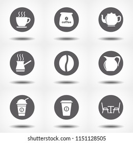 Drinks, Coffee, and Tea Related Icons / Vectors Set - / Stroke Design