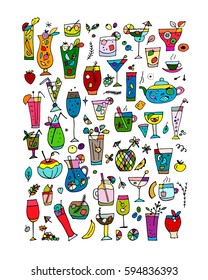 Drinks collection, sketch for your design