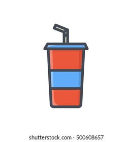 Drinks colored icon Soda