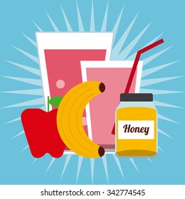 Drinks concept with glasses icons design, vector illustration 10 eps graphic