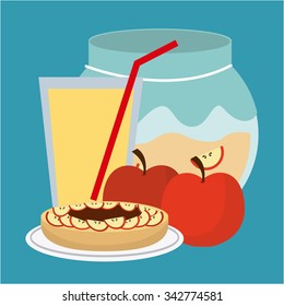 Drinks concept with glasses icons design, vector illustration 10 eps graphic