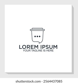 drinks consult logo design concept, food and drinks logo inspiration