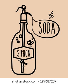 Drinks design over beige background, vector illustration