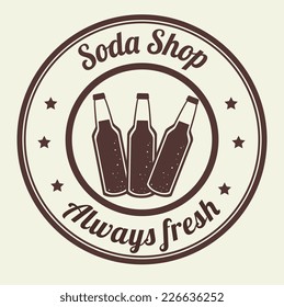Drinks design over beige background, vector illustration