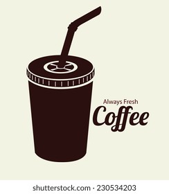 Drinks design over beige background,vector illustration