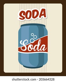 Drinks design over brown background, vector illustration