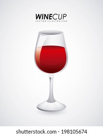 Drinks design over gray background, vector illustration