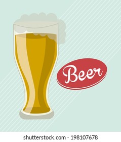 Drinks design over gray background, vector illustration