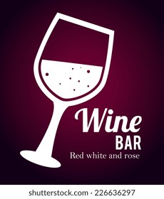 Drinks design over purple background, vector illustration
