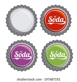 Drinks design over white background, vector illustration