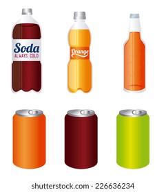 Drinks design over white background, vector illustration
