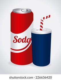 Drinks design over white background, vector illustration