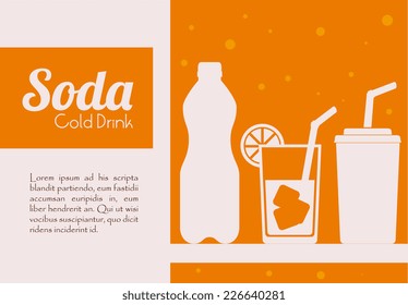 Drinks design over white background, vector illustration