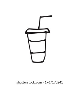 Drinks doodle collection. Vector illustration