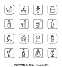 Drinks Doodle Icons