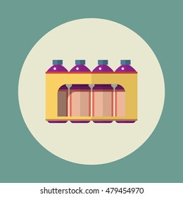 Drinks flat,vector