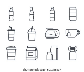 Drinks food Set Icon