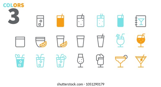 Drinks Food UI Pixel Perfect Well-crafted Vector Thin Line Icons 48x48 Ready for 24x24 Grid for Web Graphics and Apps. Simple Minimal Pictogram Part 2-2