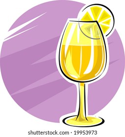 drinks in a goblet	