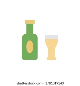 Drinks, goblet icon. Simple color vector elements of rock n roll icons for ui and ux, website or mobile application