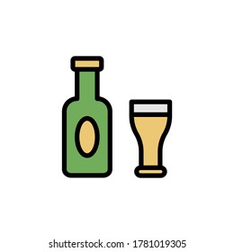 Drinks, goblet icon. Simple color with outline vector elements of rock n roll icons for ui and ux, website or mobile application