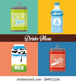 Drinks icon design 