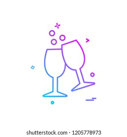 Drinks icon design vector